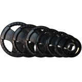 Набор черных олимпийских дисков 51 мм ZSO 1,25-25 кг (общий вес 157,5 кг) с хватами