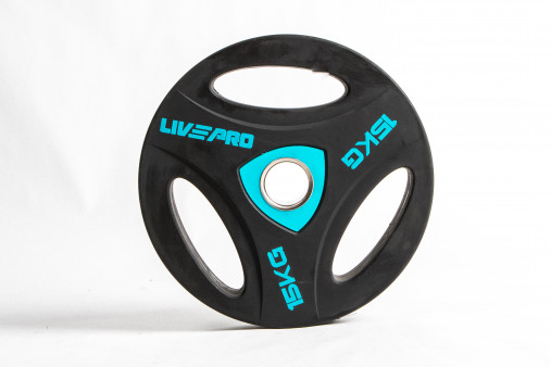 Набор олимпийских дисков 51 мм LIVEPRO Urethane Training 1,25-25 кг (157,5 кг) с хватами Набор олимпийских дисков 51 мм LIVEPRO Urethane Training 1,25-25 кг (157,5 кг) с хватами