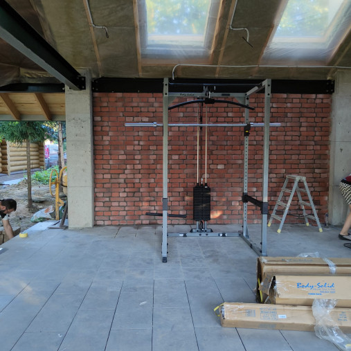 Рама для приседов BODY-SOLID Classic Pro Power Rack GPR82 с тягой сверху и стеком 95кг