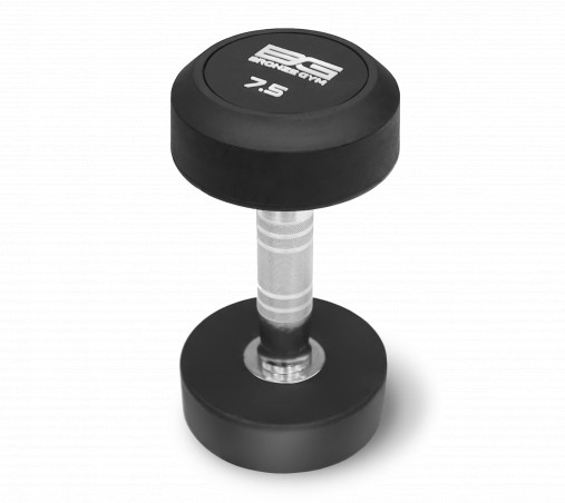 Набор обрезиненных гантелей BRONZE GYM (пара) 27.5-50 кг - 10 пар, шаг 2,5 кг - BGDBR275-500