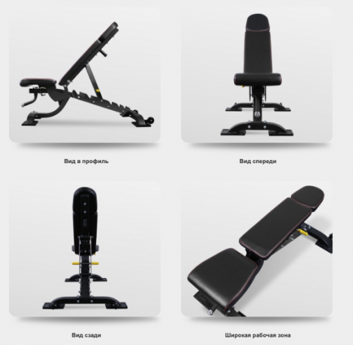 Универсальная регулируемая скамья BRONZE GYM BR-1008 Универсальная регулируемая скамья BRONZE GYM BR-1008
