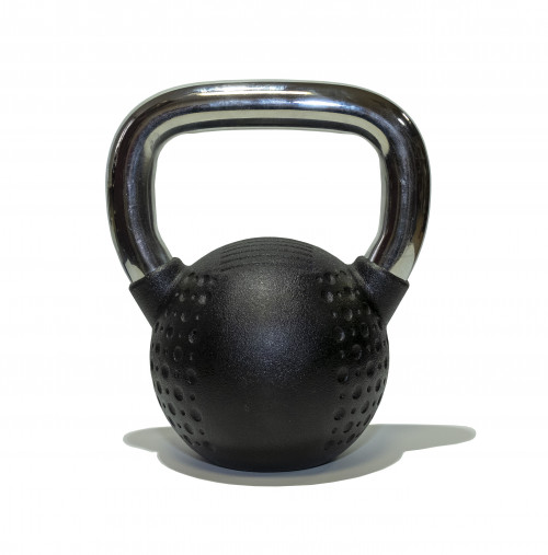 Гиря 12 кг с хромированной ручкой полиуретановая (CPU) Гиря 12 кг с хромированной ручкой полиуретановая (CPU)